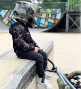 Ti-GO Kids Cycling Hoodie - MTB BMX Hoody Elbow Armour