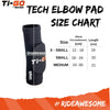 Kids Elbow Pads Size chart