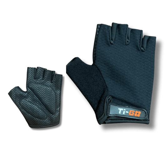 Ti-GO Kids Short Finger 'Carbon' Cycling Gloves