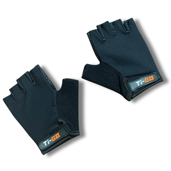 Ti-GO Kids Short Finger 'Carbon' Cycling Gloves