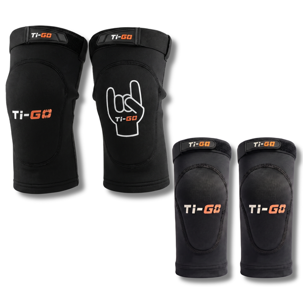 Ti-GO RideAwesome Kids MTB Knee and Elbow Pads Bundle