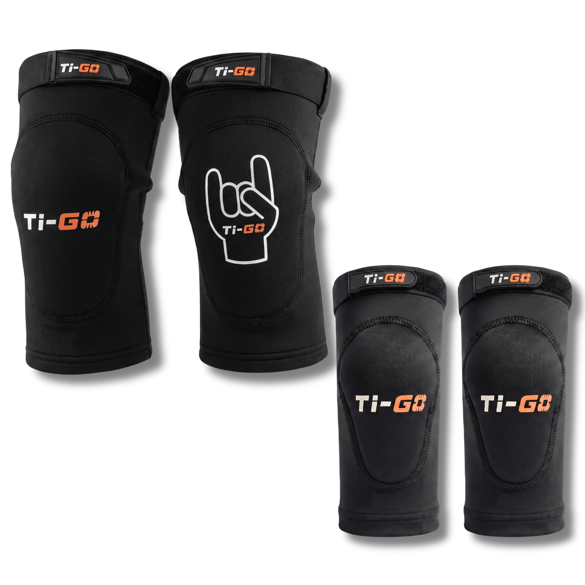 Ti-GO RideAwesome Kids MTB Knee and Elbow Pads Bundle