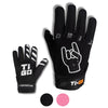 Ti-GO kids BMX gloves in black and pink – glove option 2