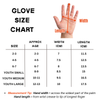 Ti-GO kids' cycling gloves size chart – measure hand width and length, sizes 2-3 to Youth Large (ages 2–13)