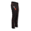 Side view of Ti-GO kids riding pants showing Velcro waist adjuster and zipped thigh pocket