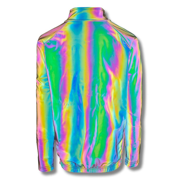 Ti-GO 'Now You See Me' kids' reflective iridescent cycling jacket – product photo 3