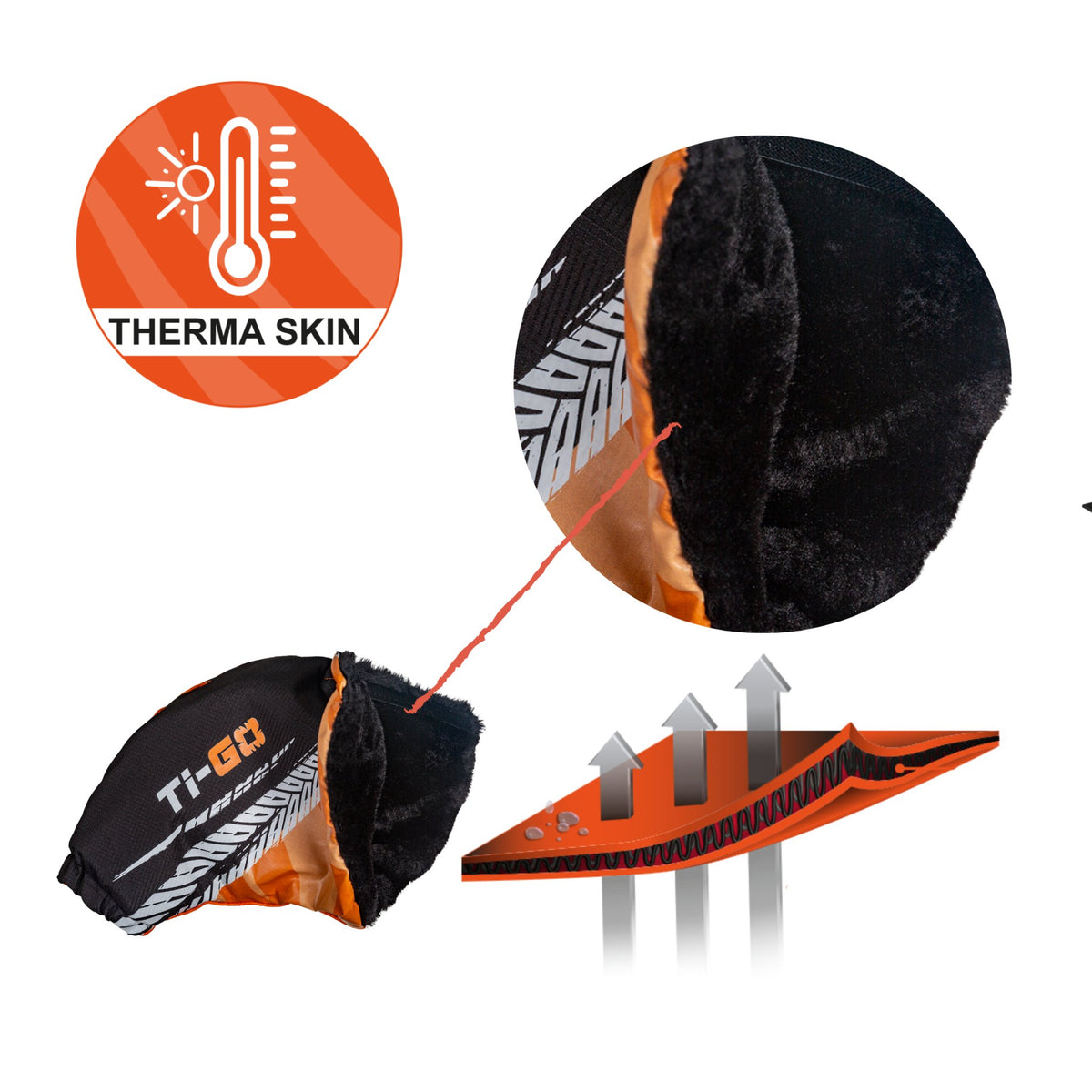Ti-GO 'TOTES-WARM' Hand Thingy – Kids Handlebar Hand Warmers for Bikes & Scooters