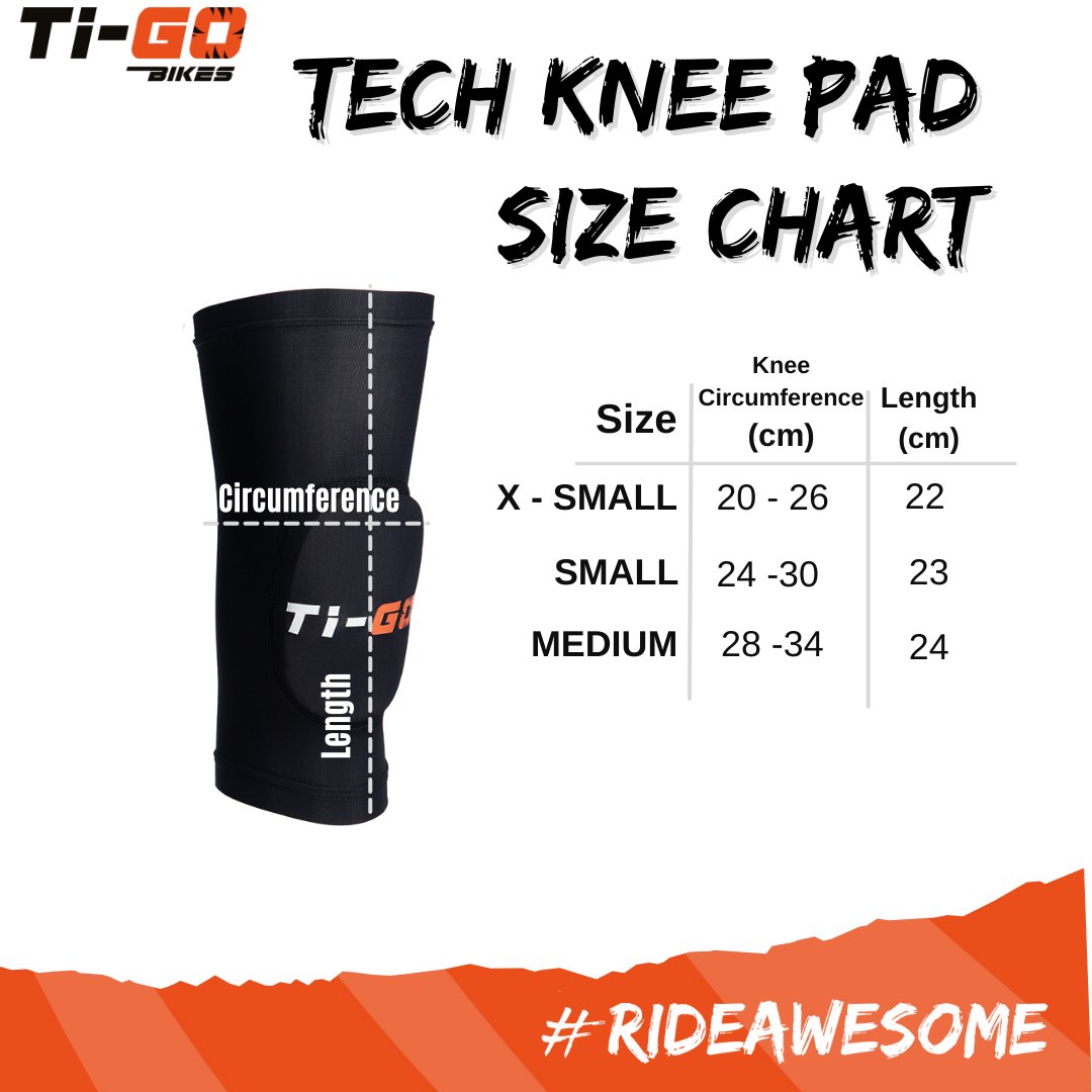 Ti-GO Kids Tech Super Soft Cycling Knee Pads