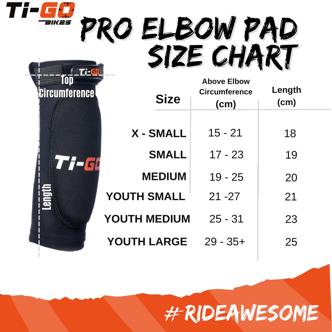 Ti-GO Kids RideShield Pro Elbow Pads 2.0