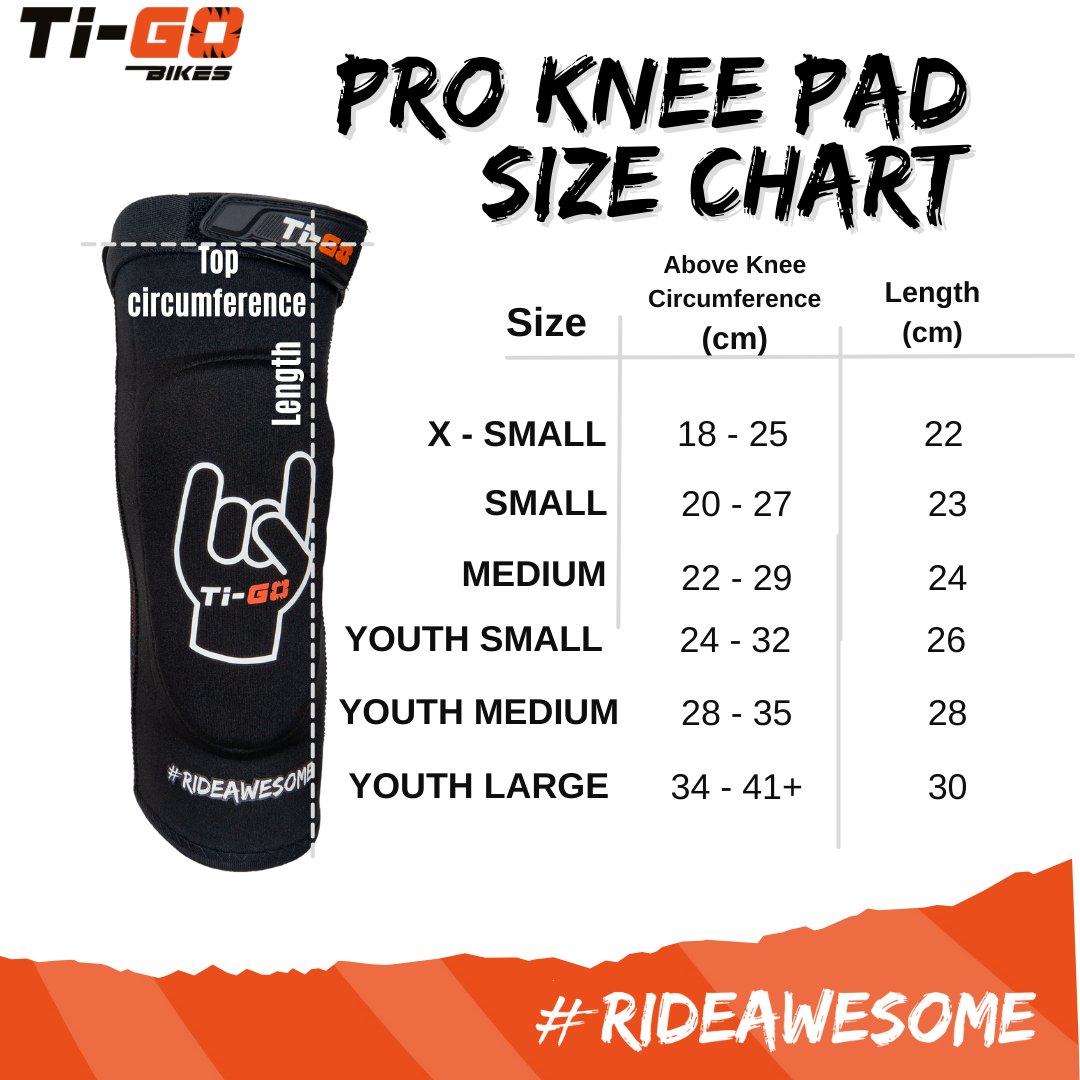 Ti-GO Kids RIDESHIELD Pro Knee Pads 2.0
