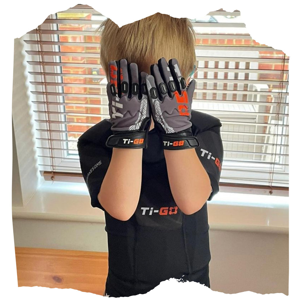 Ti-GO Kids #RideAwesome Pro Cycling Padded Gloves
